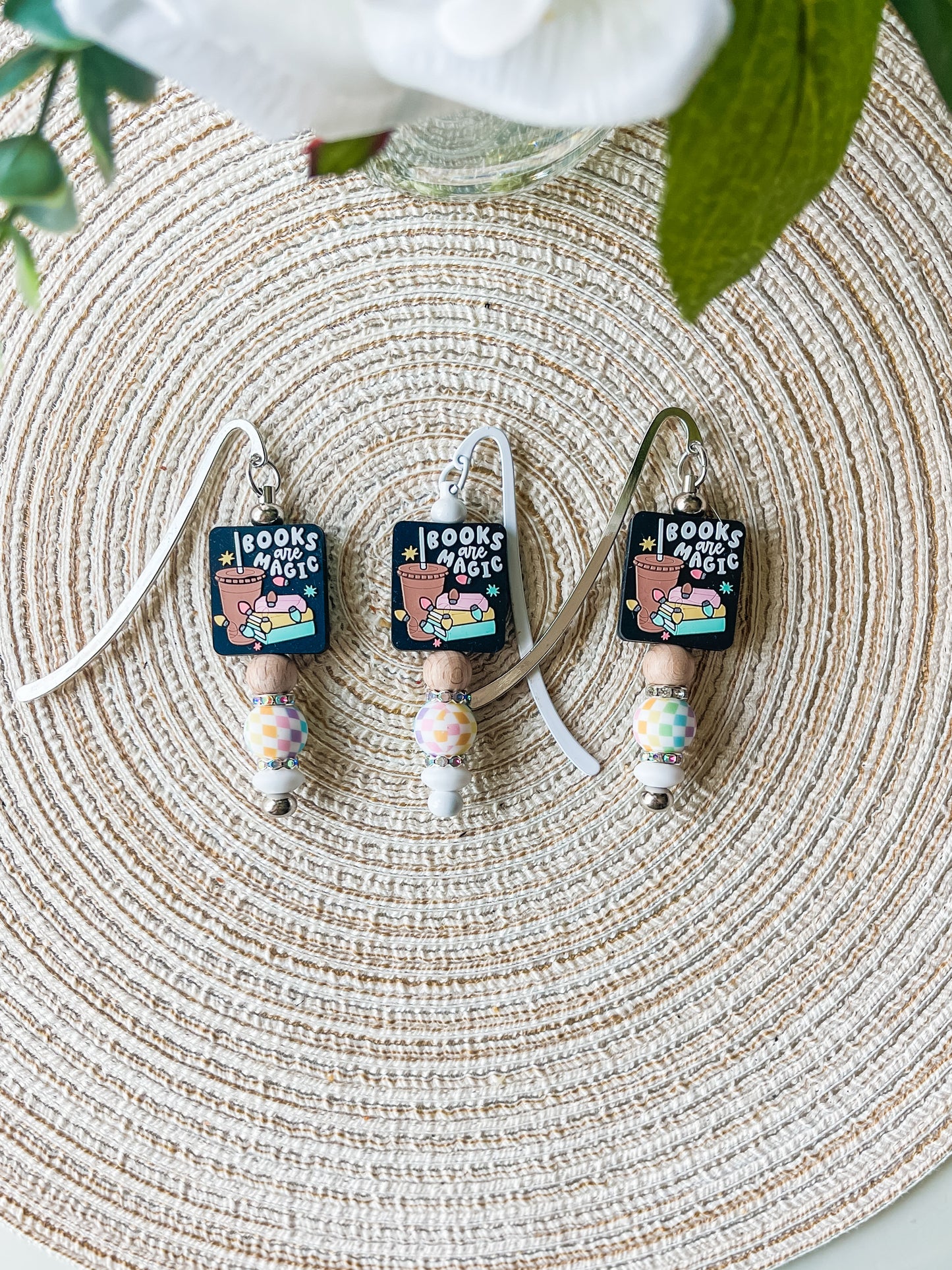 Books are Magic| Beaded Bookmark