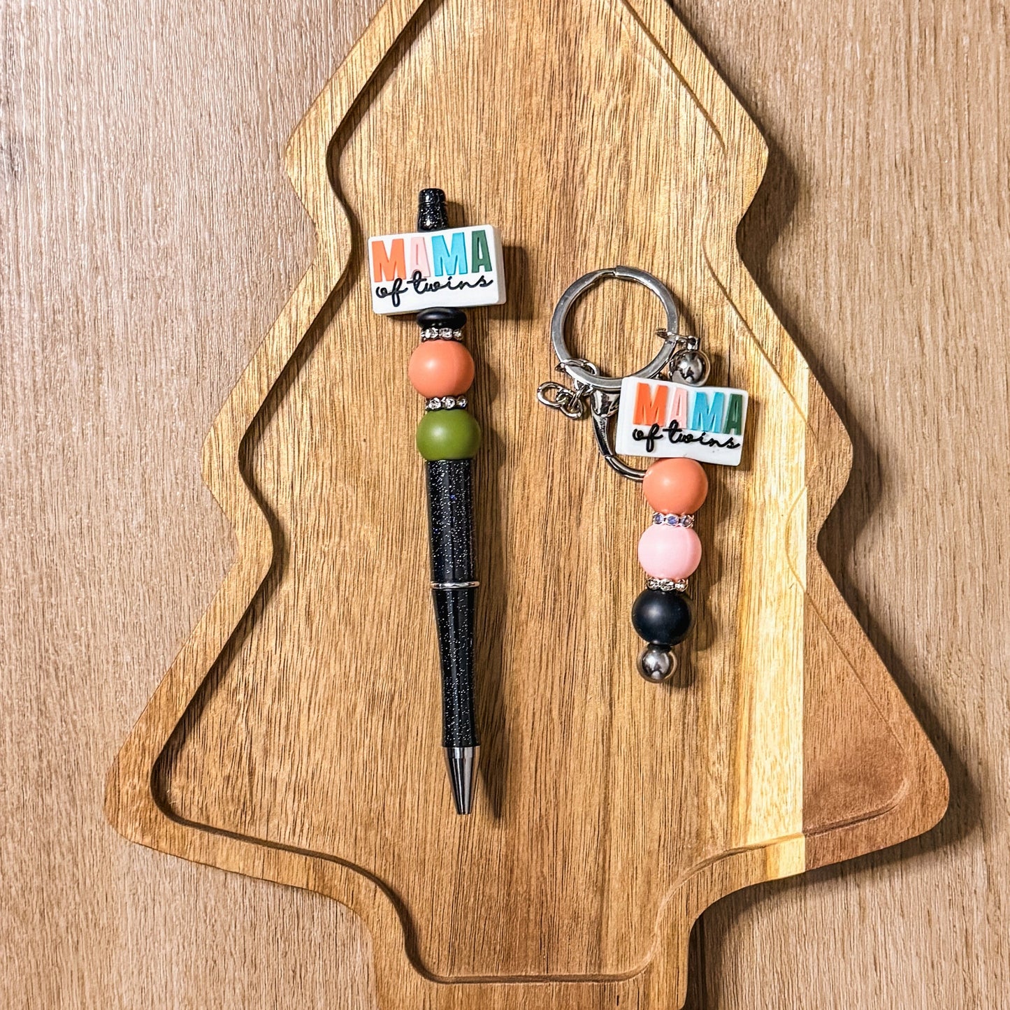 Mama of Twins Set| Pen + Keychain