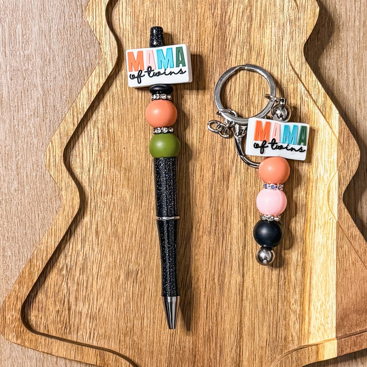 Mama of Twins Set| Pen + Keychain