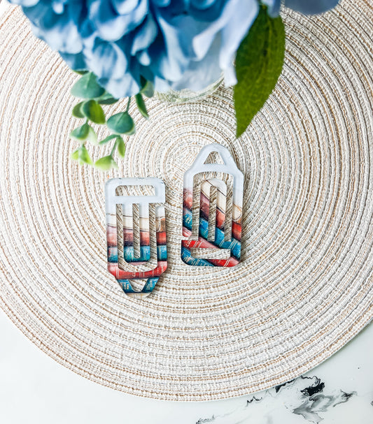 *New Style* Two Toned Books Jumbo Paperclip Bookmark