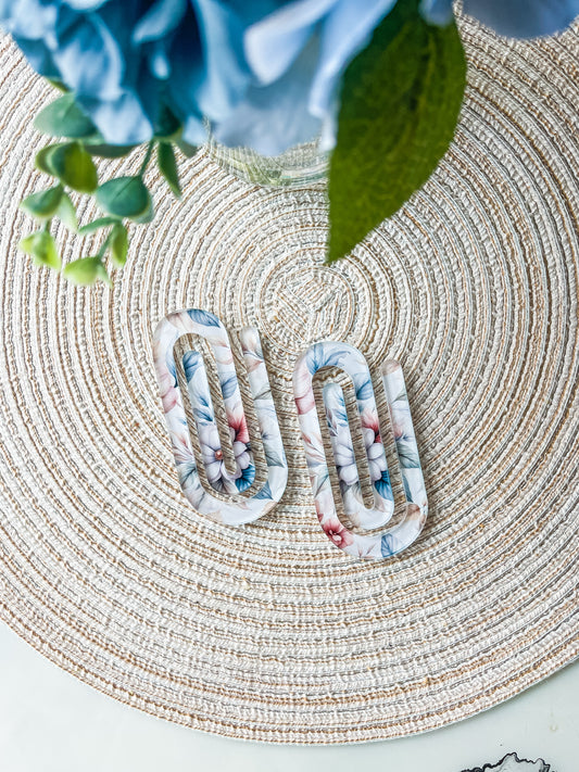 *NEW* Watercolor Florals Jumbo Paperclip Bookmark
