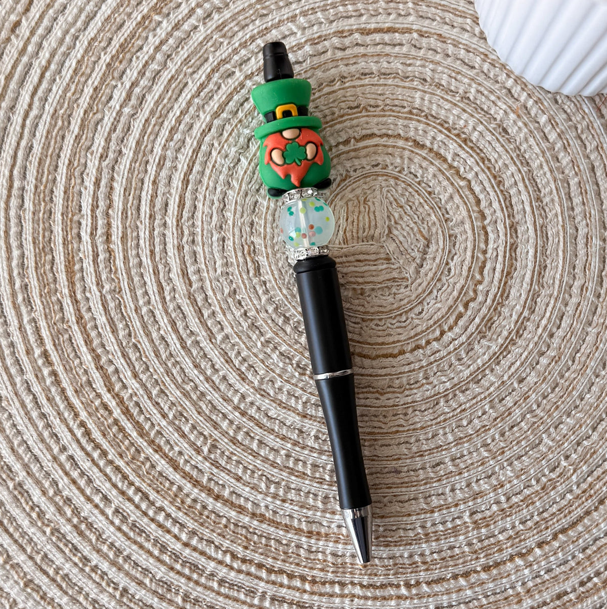 3D Leprechaun | Handmade Beaded Pen