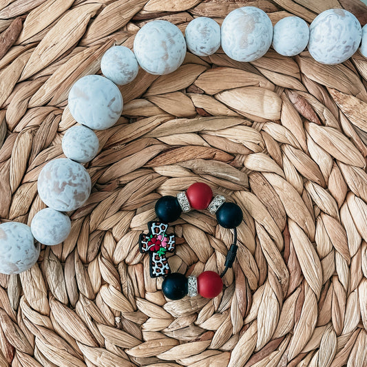 Floral Cross | Cup Charm