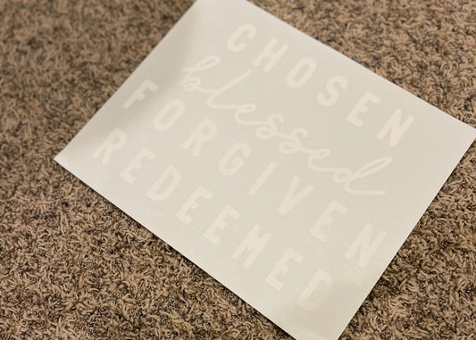 54| Chosen Blessed Forgiven Redeemed
