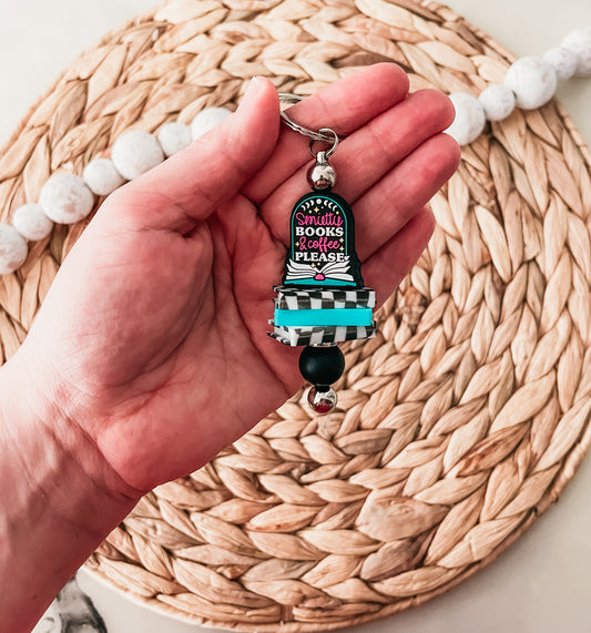 Smutty Books and coffee please Keychain