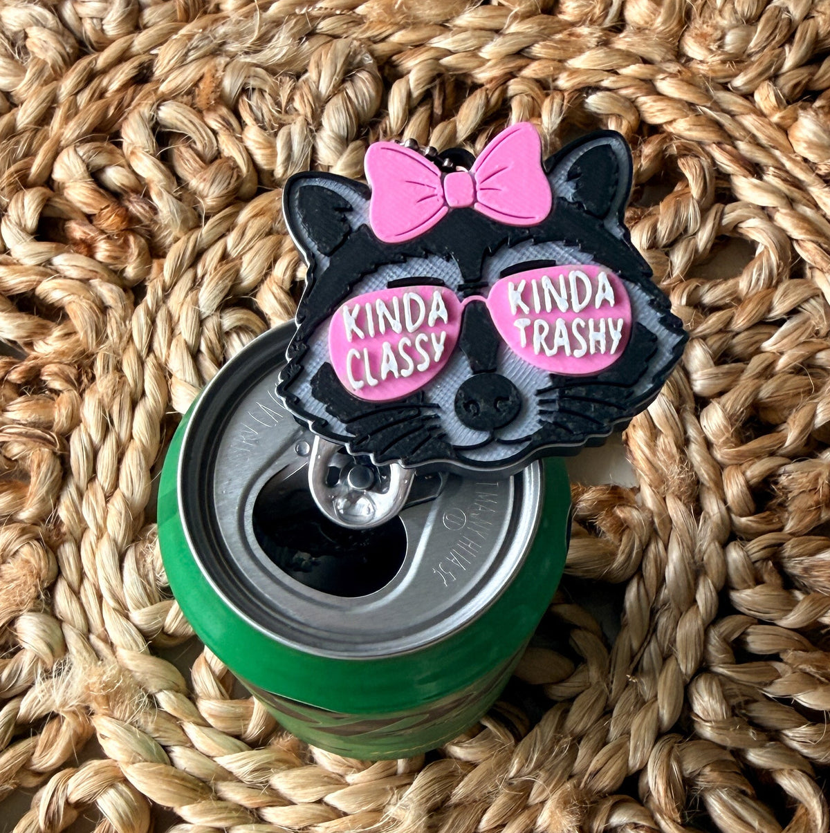 Kinda Classy Kinda Trashy Raccoon | 3D Printed Pop Can Opener
