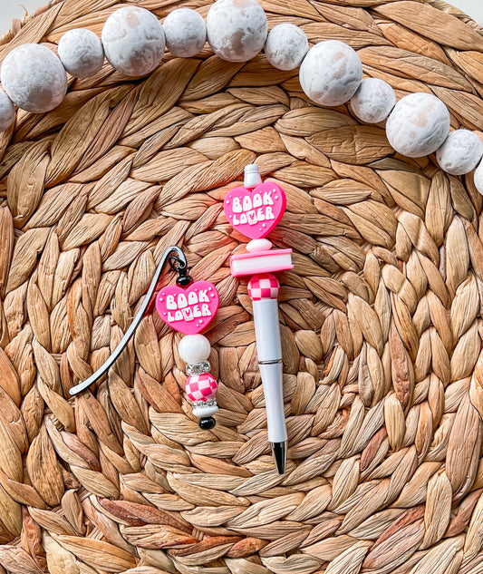 Book Lover (Pink)| Set or Individual