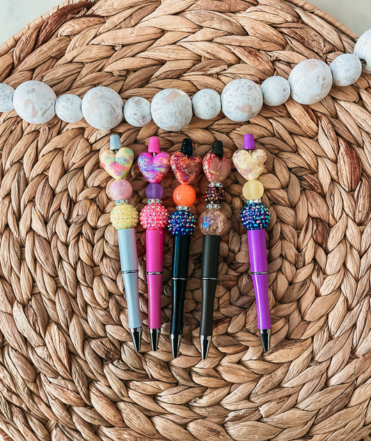 Watercolor Hearts| Pen