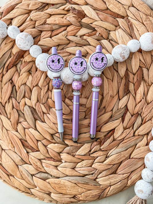 Purple Smile (Cheetah Print)| Pen