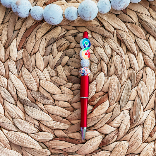 Autism Infinity Symbol with Heart(Vertical)| Pen