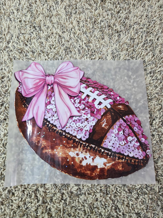 Football with Bow| Adult Tee