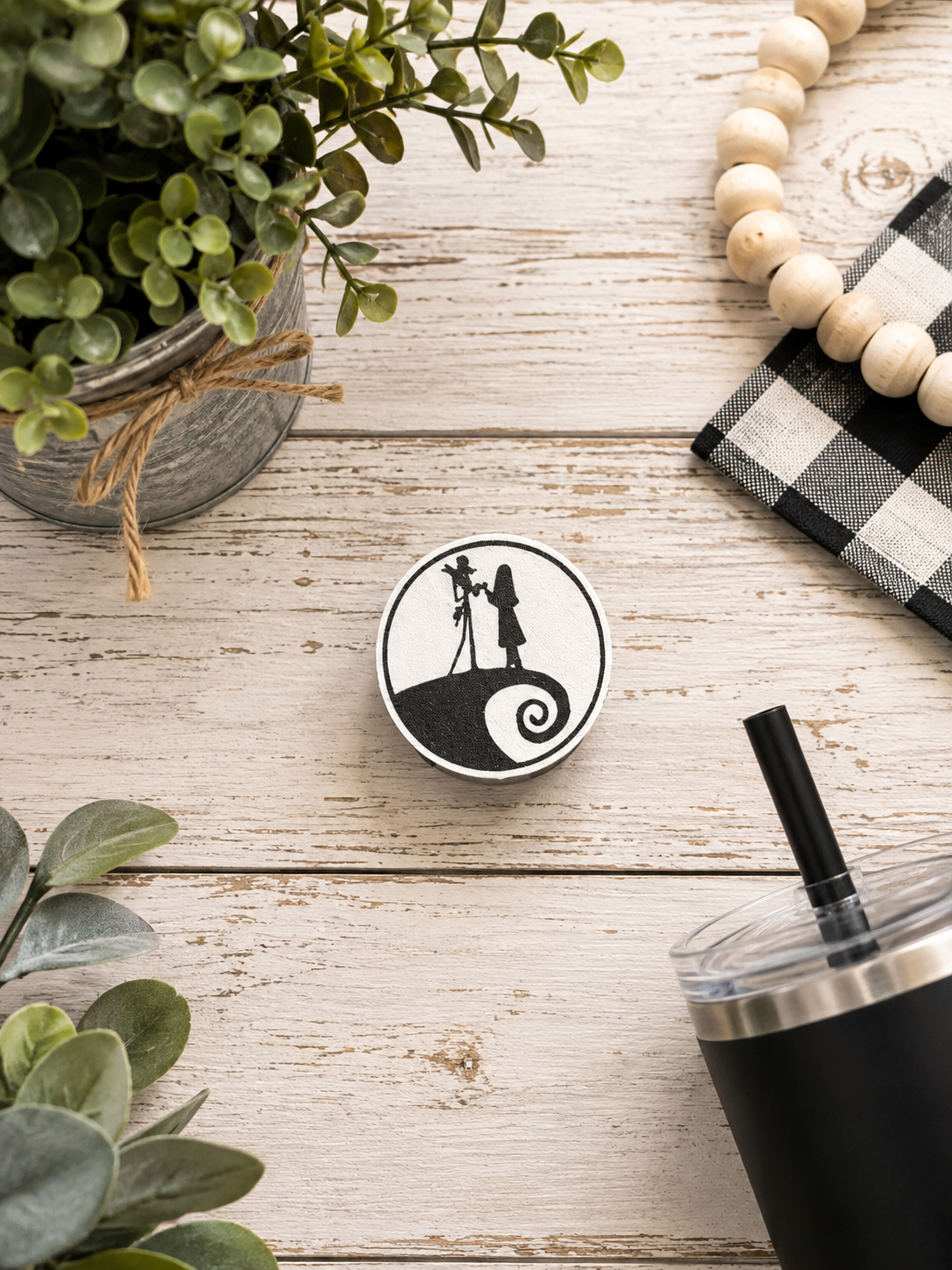 Jack & Sally Inspired | 3D Printed Straw Topper