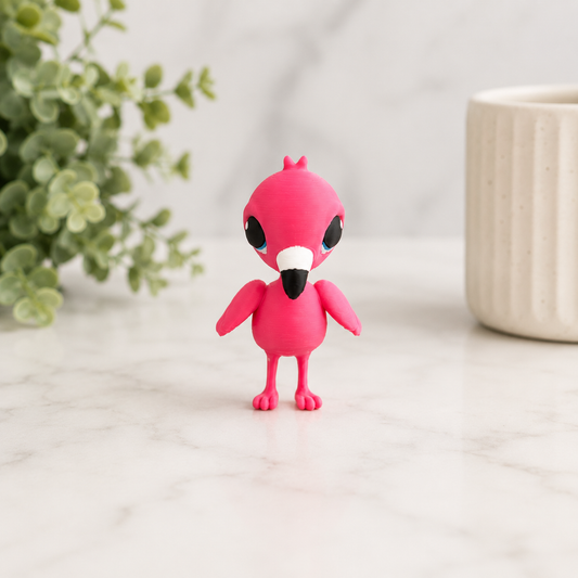 Flamingo 3D Straw Topper 🦩
