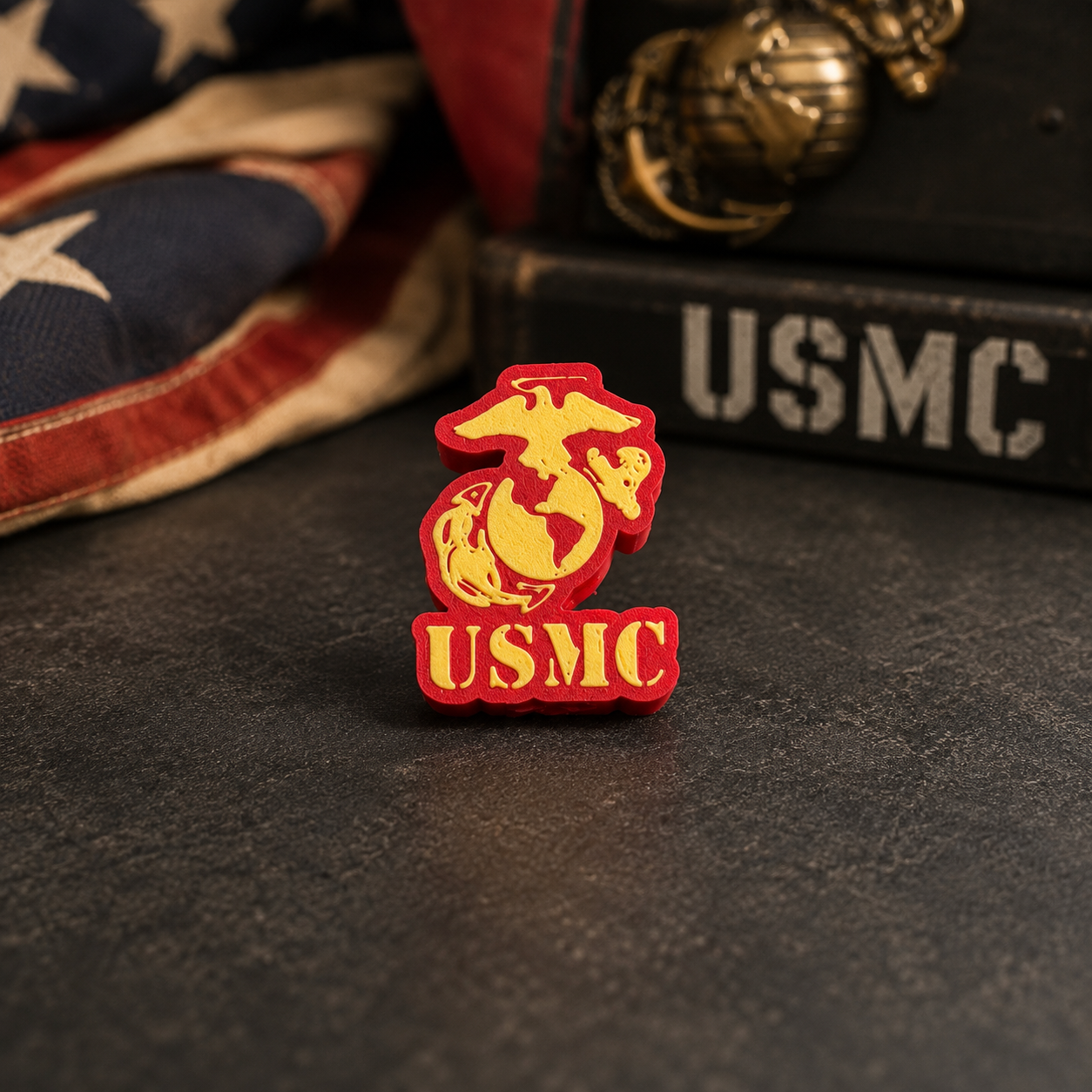 USMC Pride | 3D Printed Straw Topper