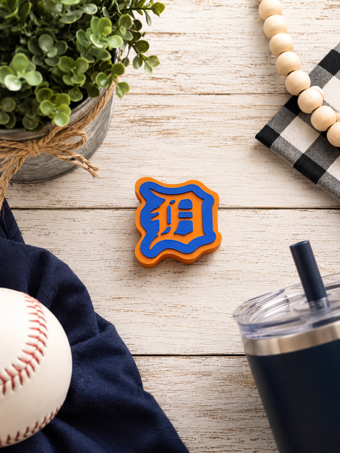 Detroit Tigers | 3D Printed Straw Topper