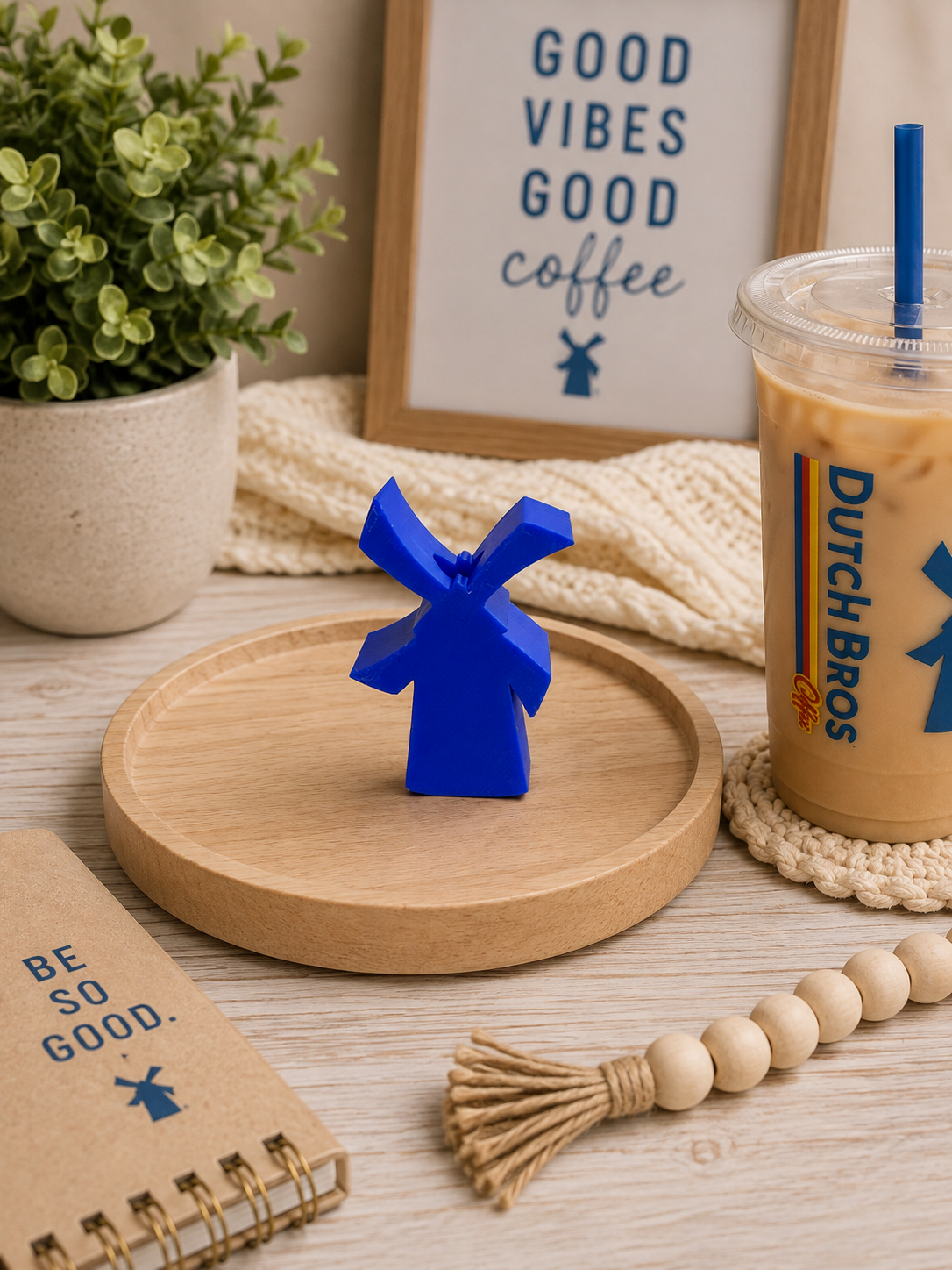 Windmill [Dutch Bros] | 3D Printed Straw Topper