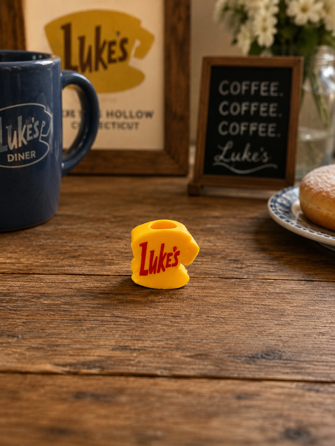 Luke's Diner Inspired Coffee Mug | 3D Printed Straw Topper