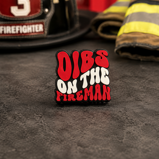Dibs on the Fireman | 3D Printed Straw Topper