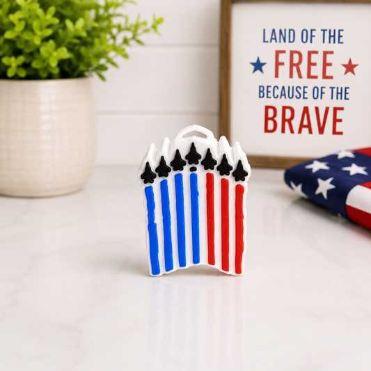 Patriotic Jet Flyover | 3D Printed Straw Topper