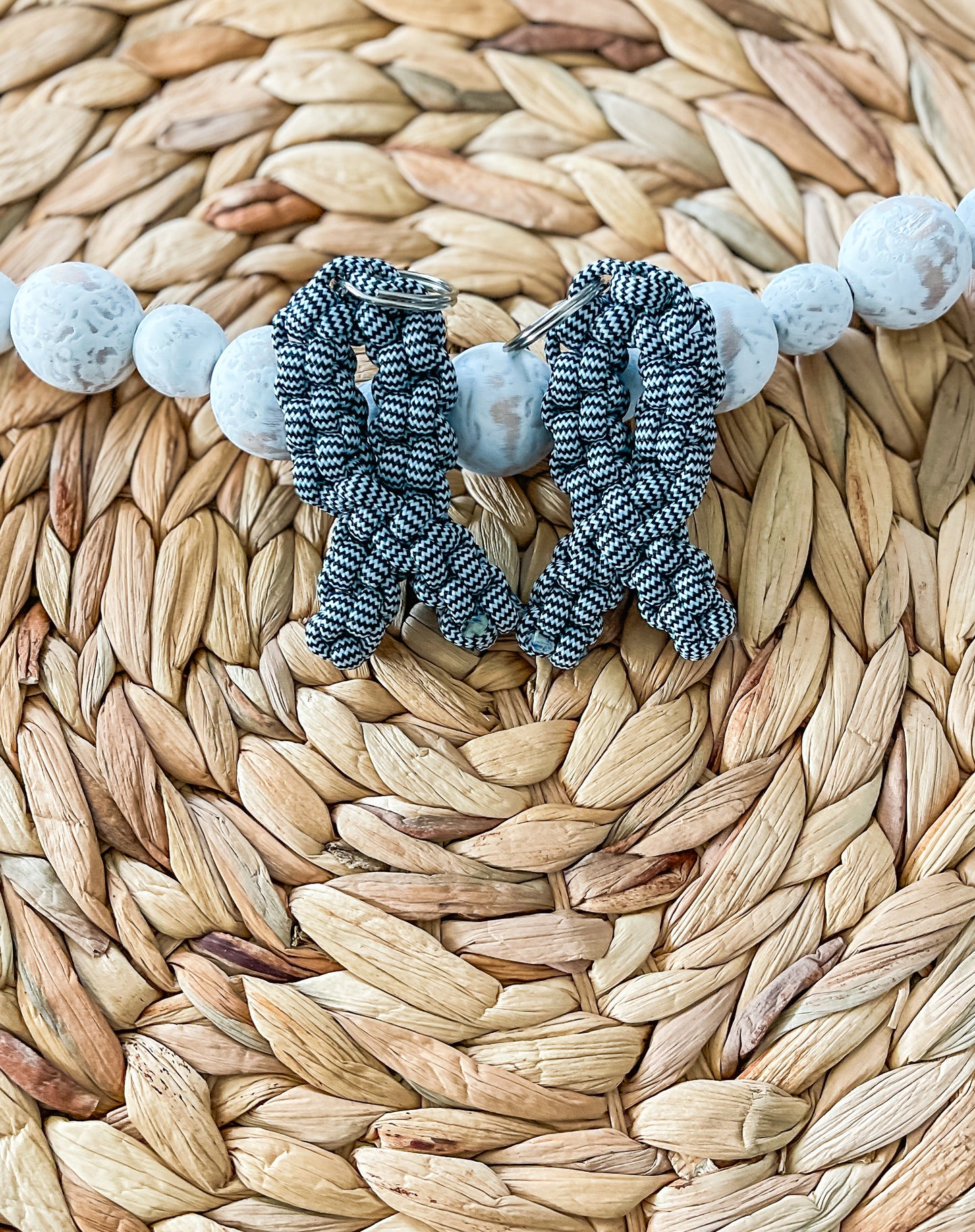 Rare Disease and Disorders Paracord Awareness Ribbon Keychained