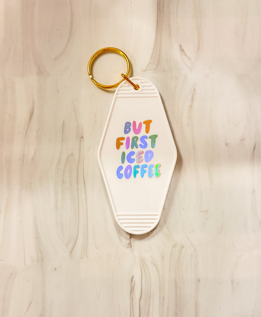 But First Coffee |Motel Keychain