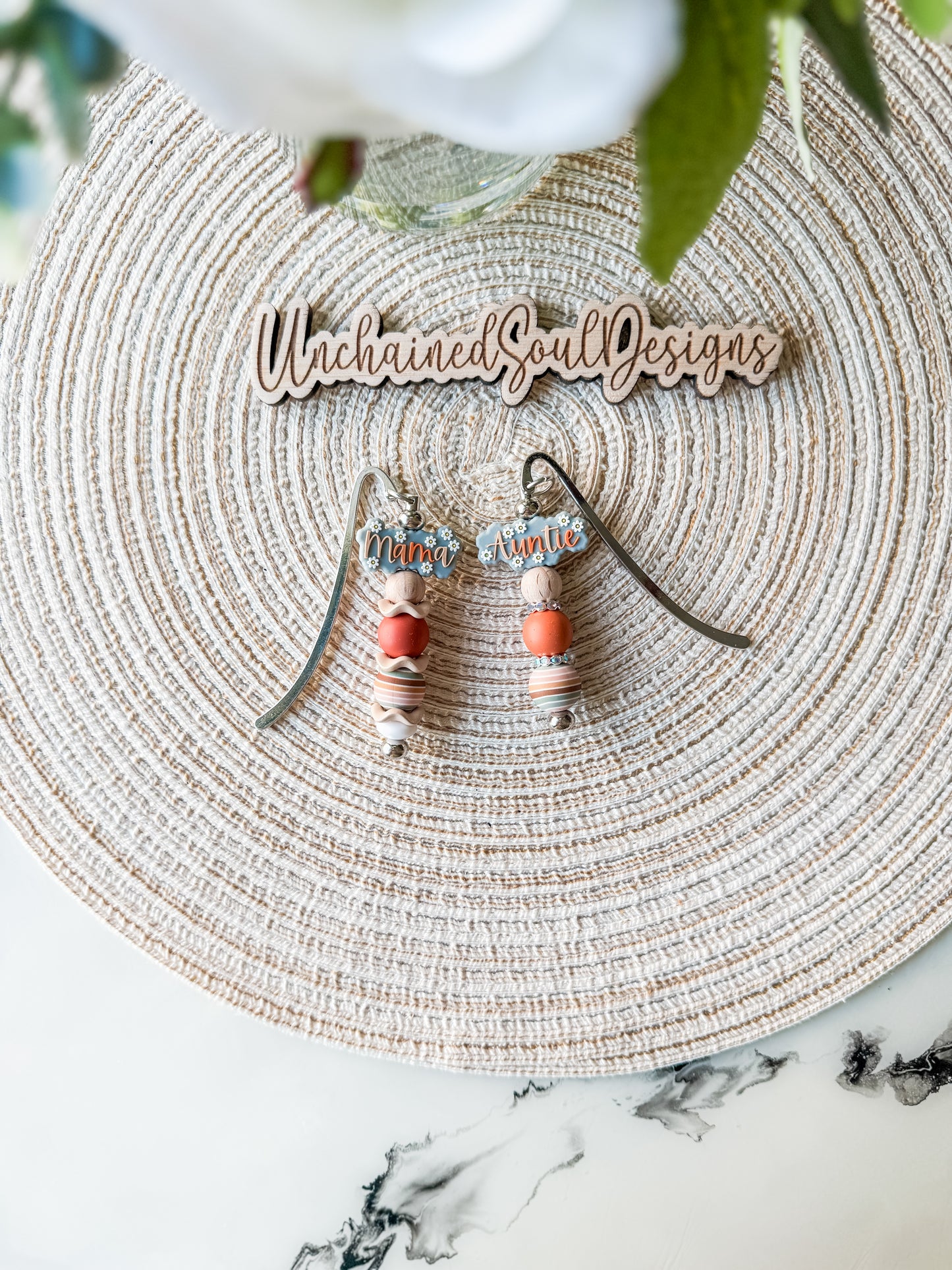 Boho Mama and Boho Auntie| Beaded Bookmark