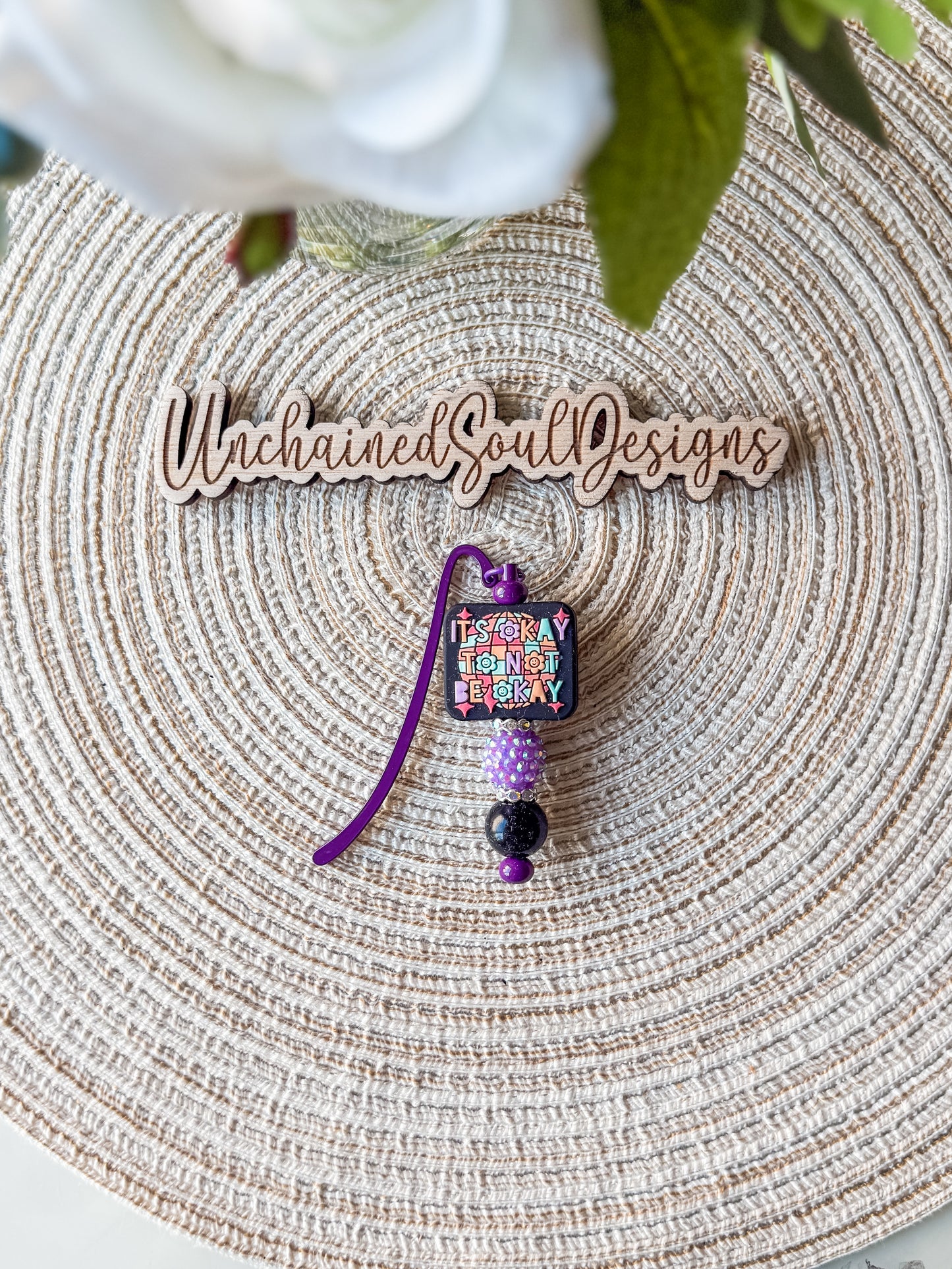 It’s Okay To Not Be Okay| Beaded Bookmark
