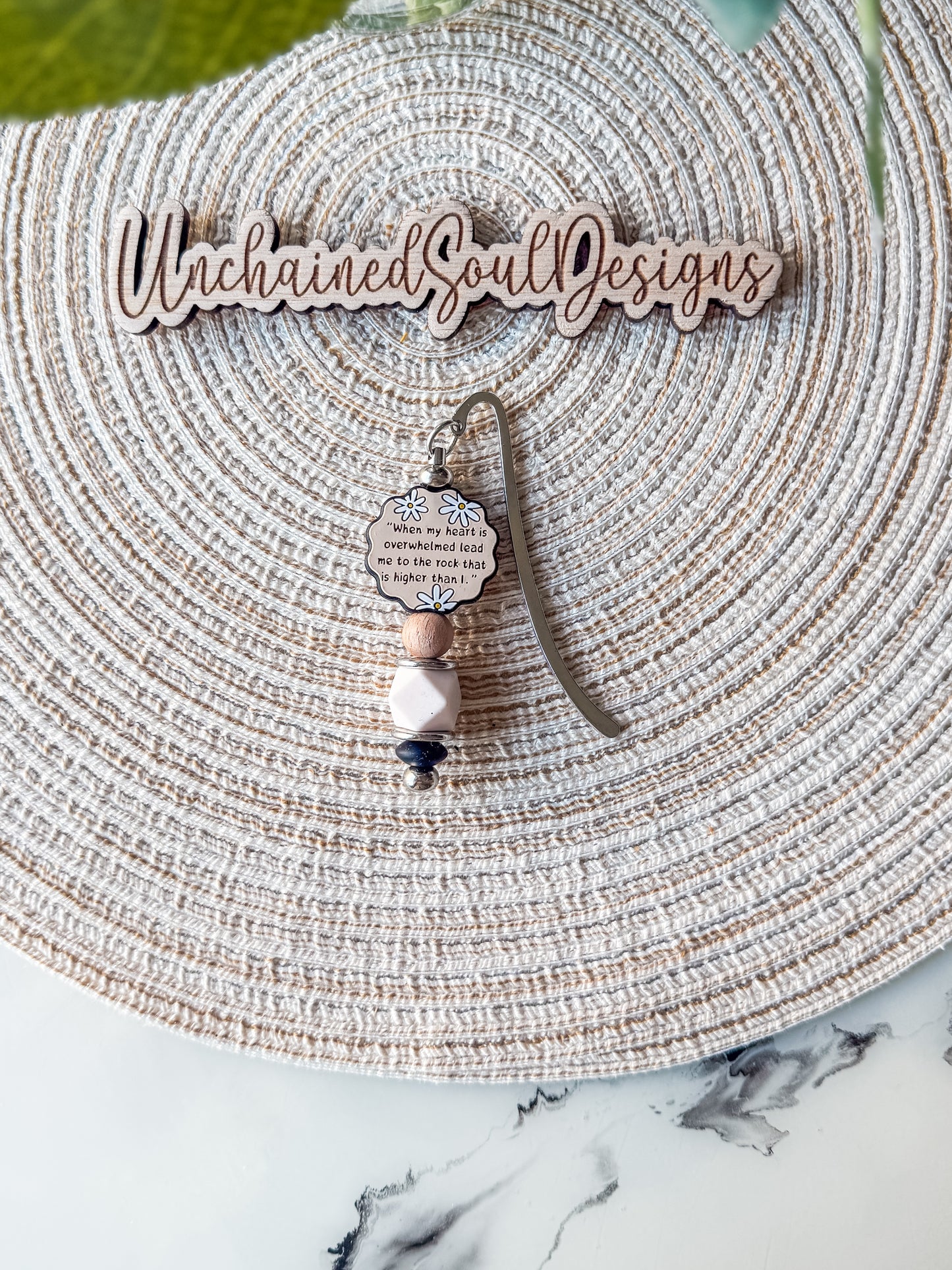 When my Heart is Overwhelmed…| Beaded Bookmark