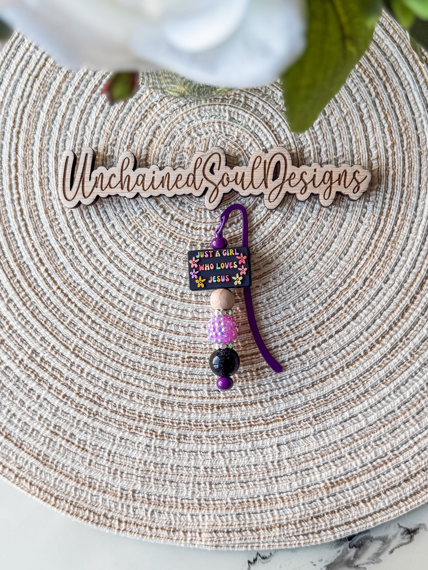 Just a Girl who Loves Jesus| Beaded Bookmark
