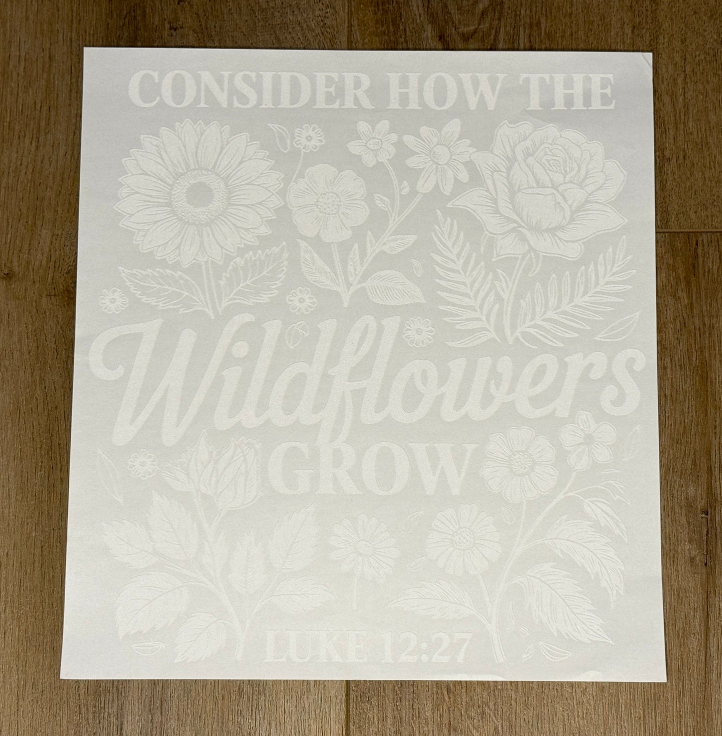 Consider How the Wildflowers Grow| Adult Apparel