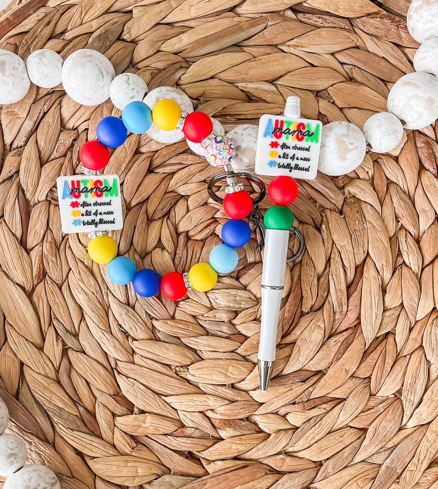 Autism Mama| Wristlet + Pen or Individual