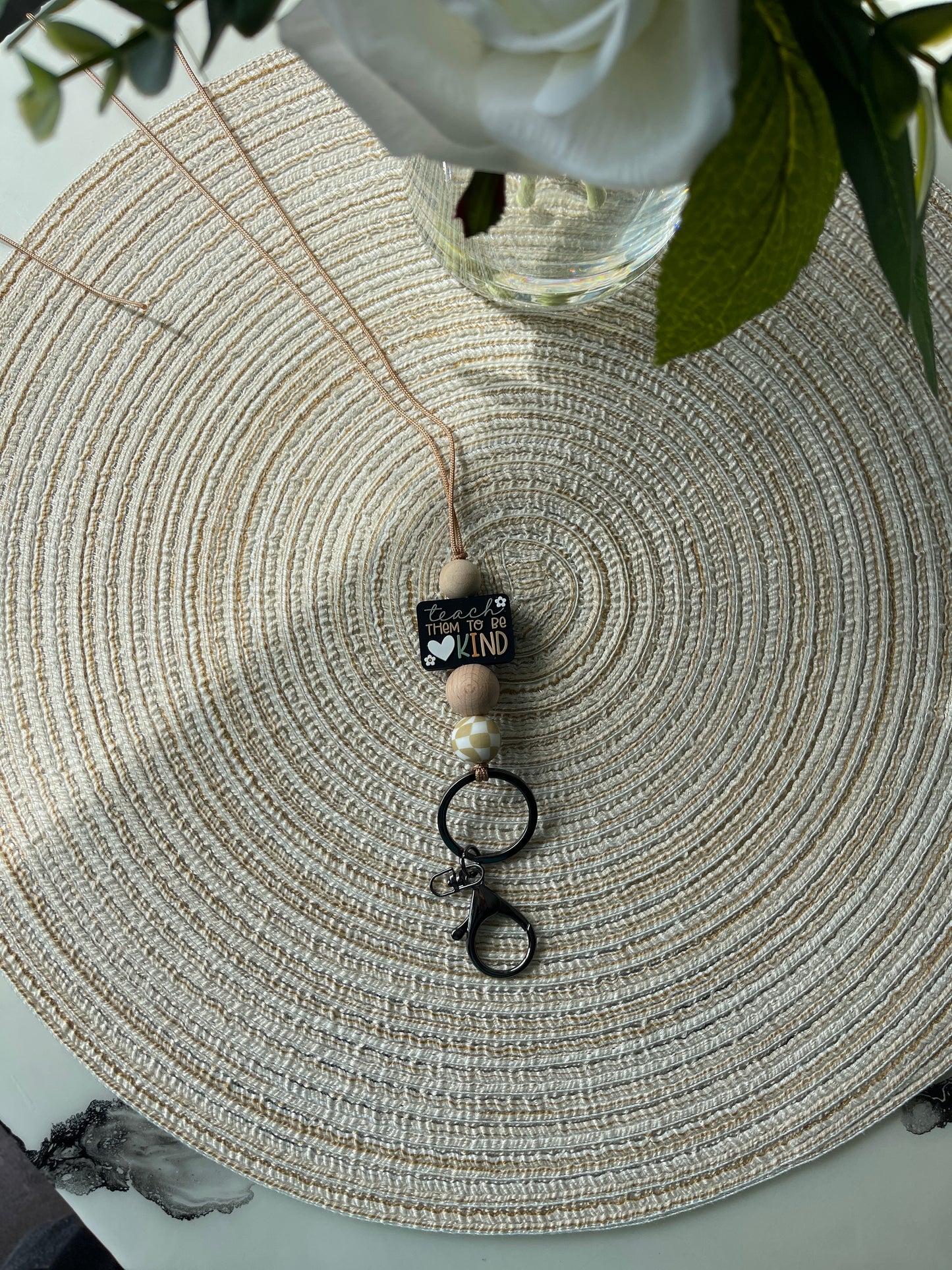 Teach Them To Be Kinds (Black)| Lanyard+ Pen