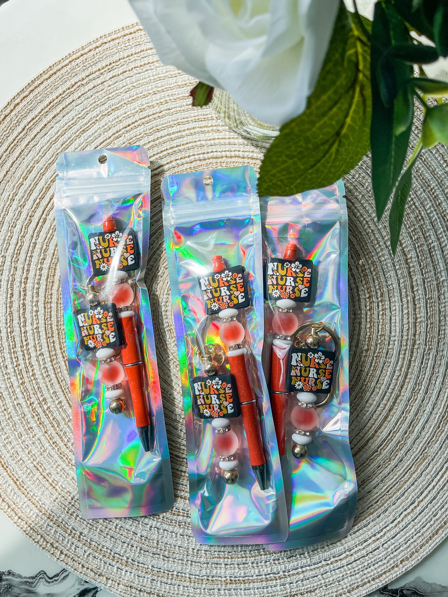 Nurse Nurse Nurse| Pen + Bar Keychain