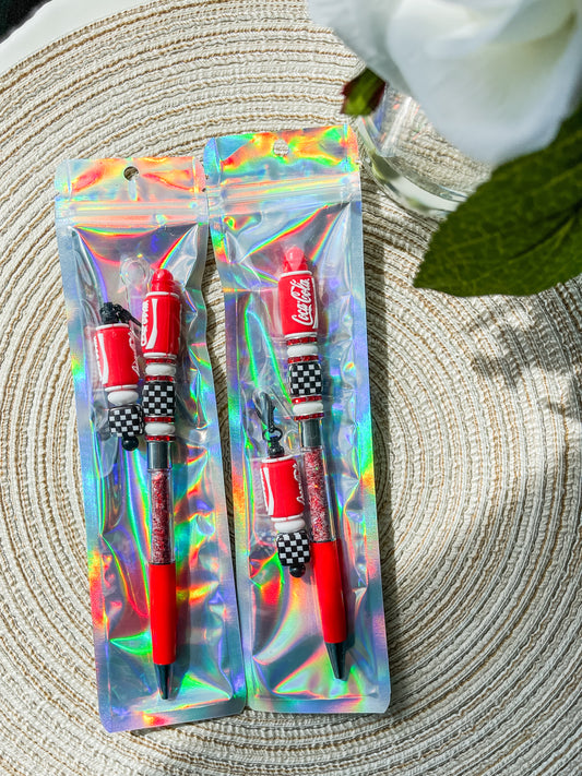 Coca Cola| Pen+ Straw Charm