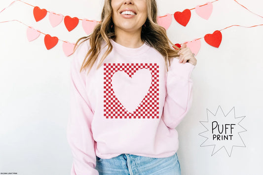 134| Heart [PUFF] Checkered