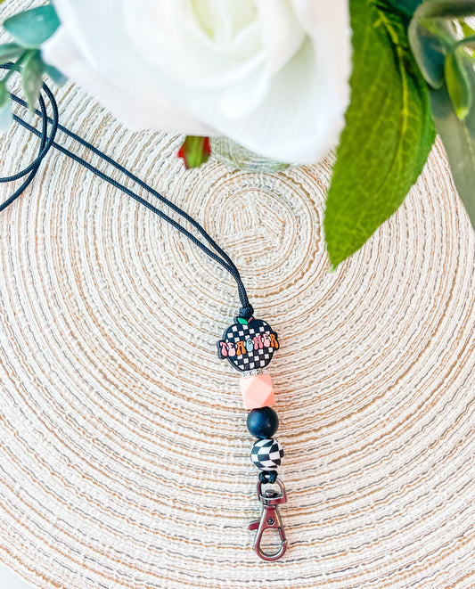 Checkered Teacher| Lanyard