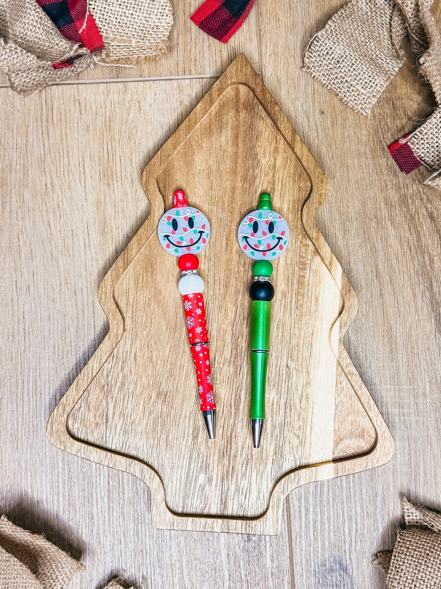 Christmas Smiley Face Pen
