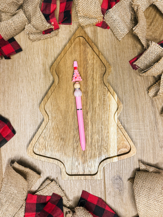 3D Pink Christmas Tree Pen