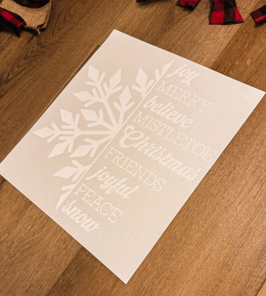 Snowflake Joy. Merry...| Apparel