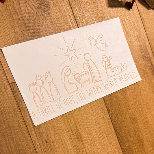 A Thrill of How [Beige Ink]| Apparel