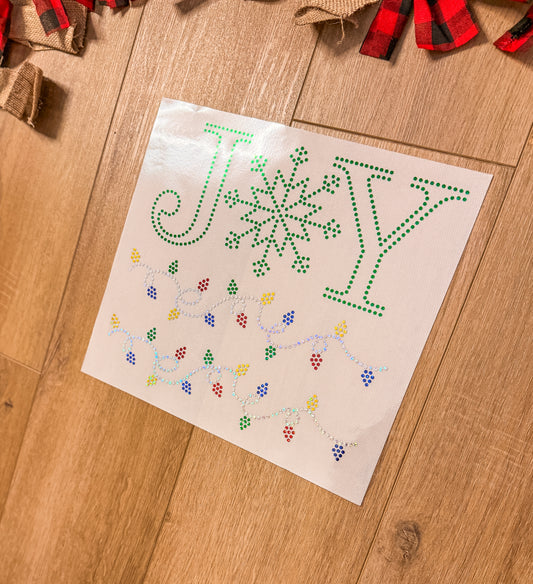 Spangle Christmas Joy with lights sleeves| Apparel