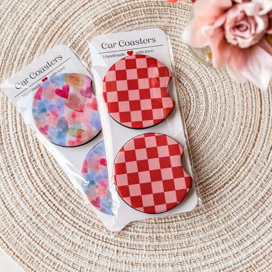 Valentine Car Coasters