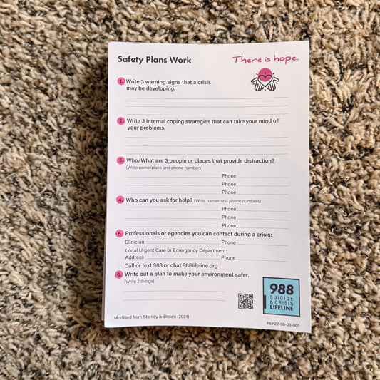 [FREE] Safety Plan Notepad