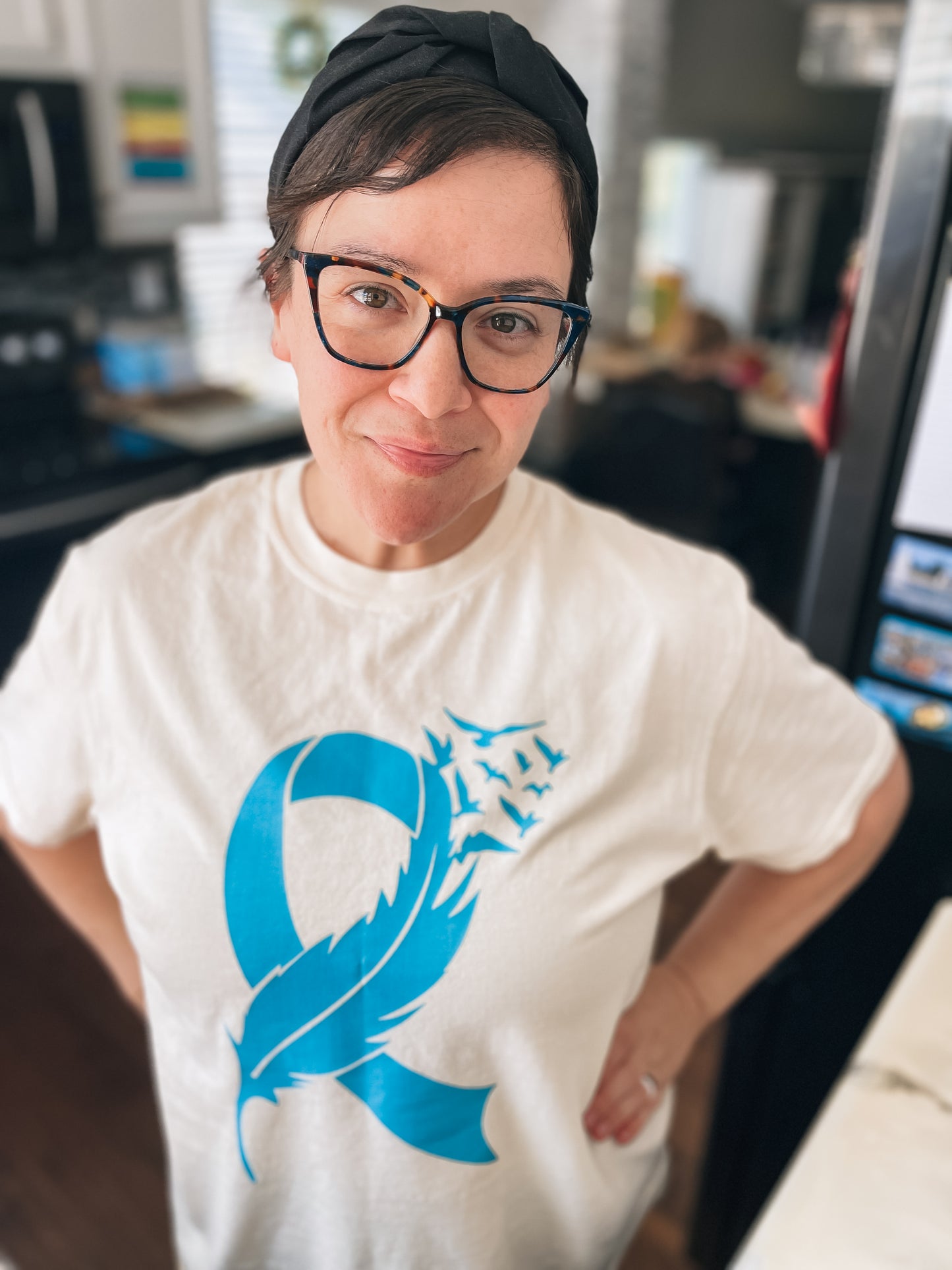 A-1| Teal Awareness Ribbon [Ovarian Cancer]