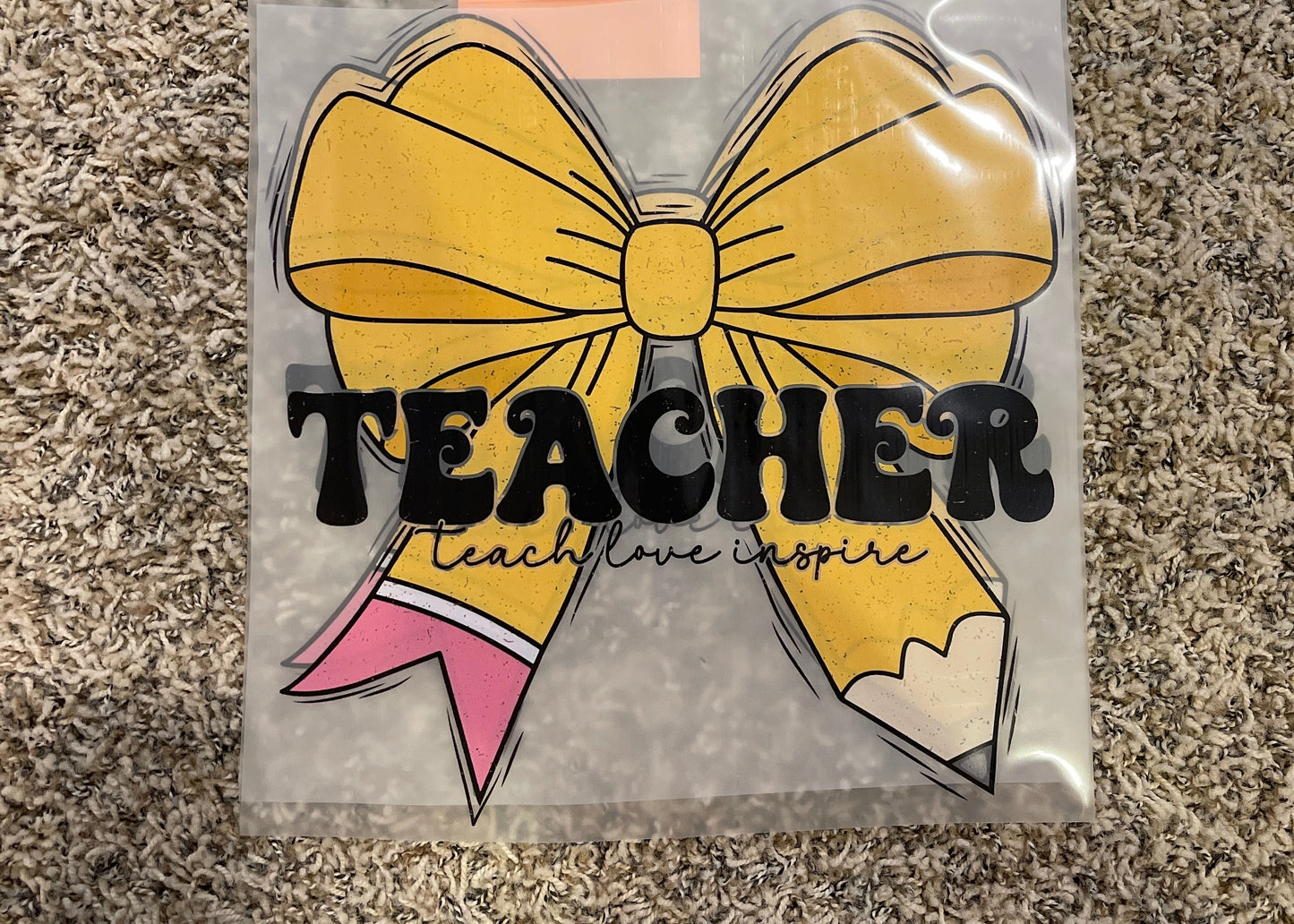 72| Teacher [Pencil Bow] Teach Love Inspire