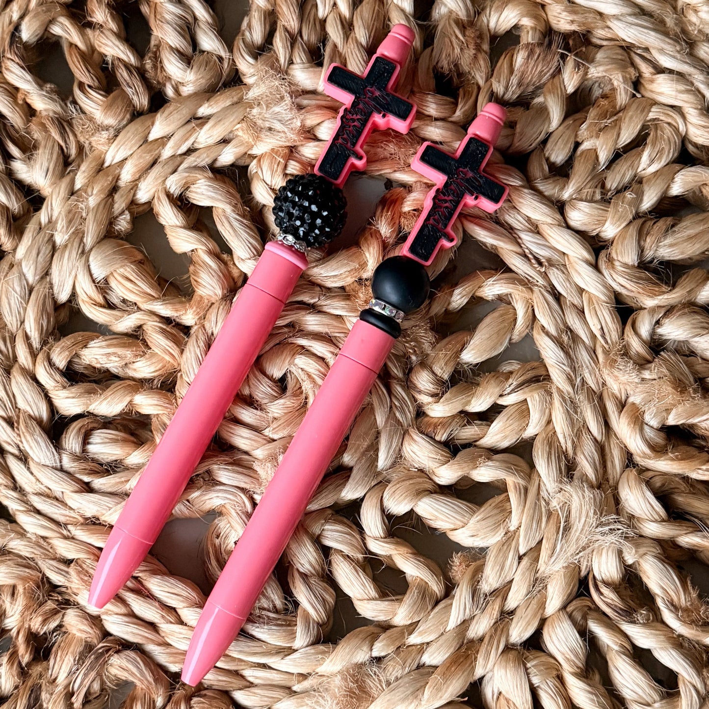 [3D] Blessed Cross | Beaded Pen