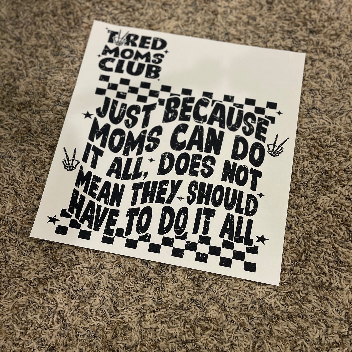 16| Tired Moms Club [Pocket with print on back]