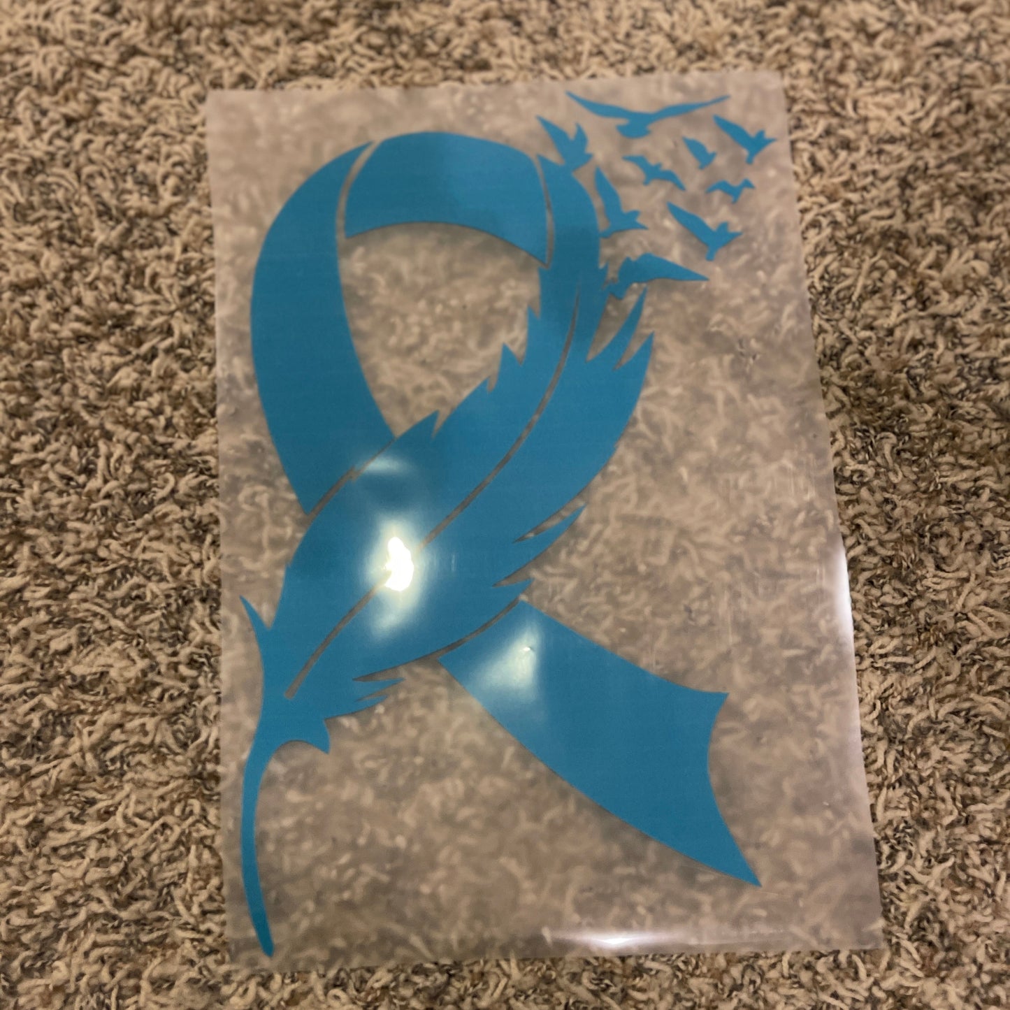 A-1| Teal Awareness Ribbon [Ovarian Cancer]