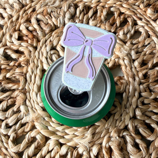 Coffee Cup with Bow | Pop Can Opener + Nail Saver