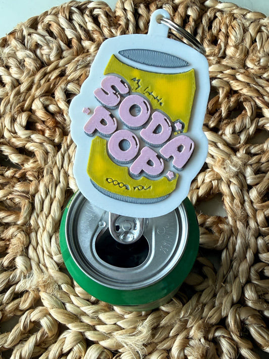 Soda Pop | Pop Can Opener + Nail Saver Keychain